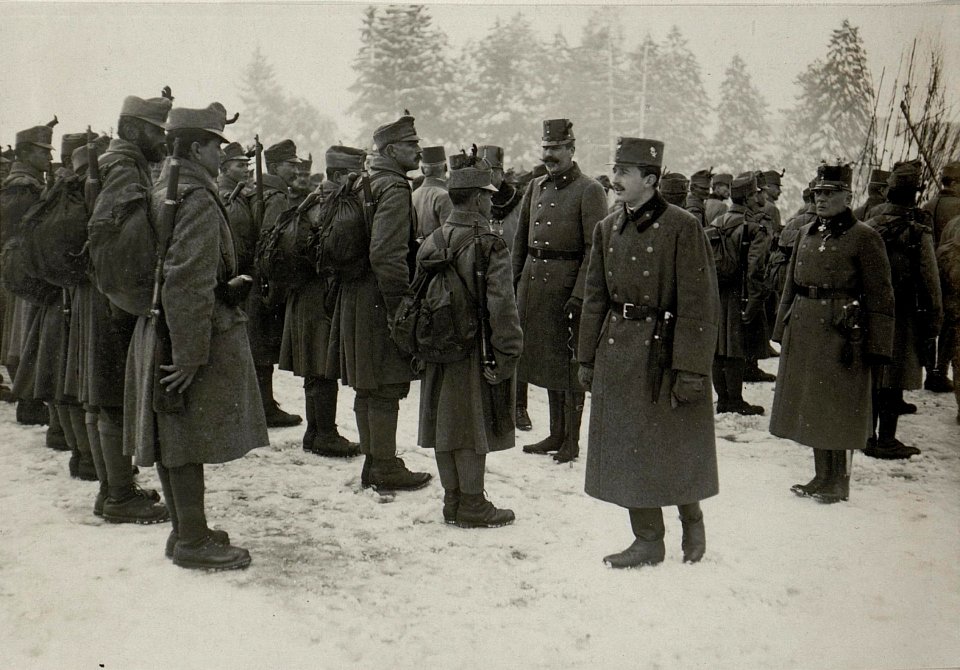 Kaiser Karl I. besucht Calliano, 16.1.1917 (BildID 15549558)