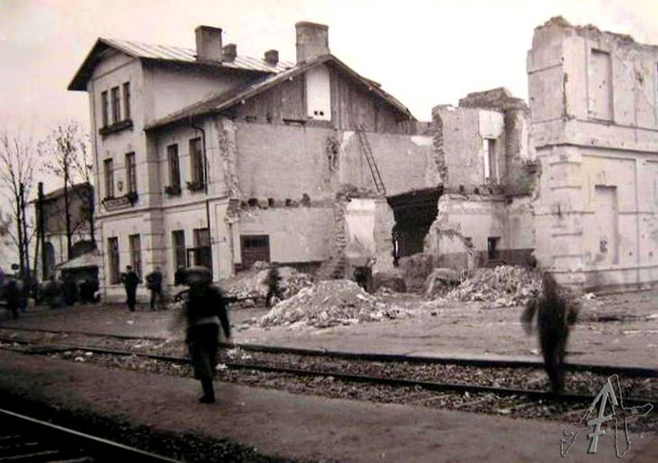 Jędrzejów. Dworzec kolejowy IX.1939