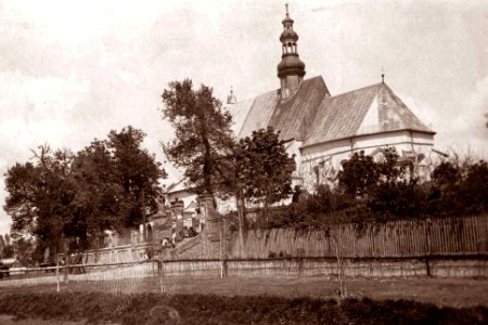 Jędrzejów. Kościół parafialny, 1916