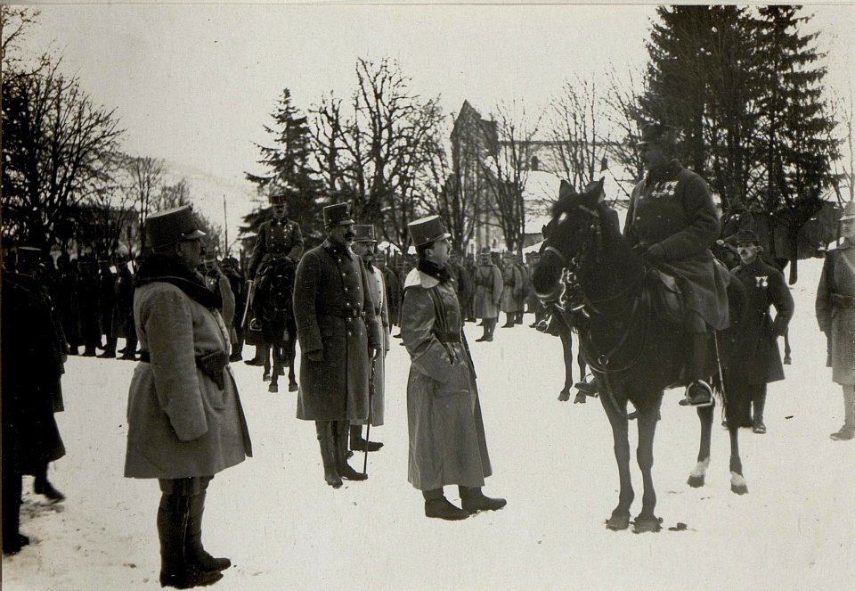 Kaiser Karl I. in Pergine, 17.1.1917 (BildID 15549698)