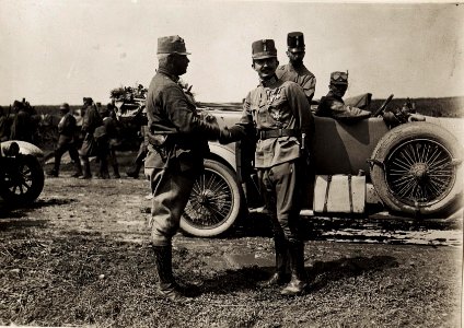 Kaiser Karl I. im Raum Snjatin am 29.7.1917 unmittelbar nach der erfolgreichen Gegenoffensive in Galizien (BildID 15566599)