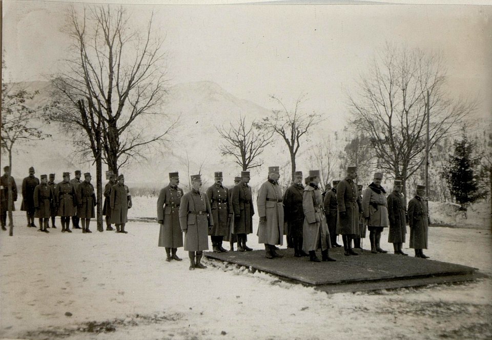 Kaiser Karl I. in Levico, 17.1.1917 (BildID 15549789)