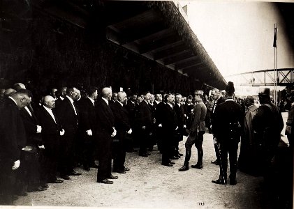 Kaiser Karl I. und Kaiserin Zita in bregenz am 5. Juni 1917, Kaiser Karl I. bereiste in der Zeit vom 1. Juni 1917 bis zum 6. Juni 1917 die Isonzofront, Istrien, Kärnten und Vorarlberg (BildID 15565457)