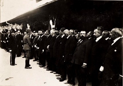Kaiser Karl I. und Kaiserin Zita in Feldkirch am 5. Juni 1917. Karl bereiste vom 1. Juni 1917 bis zum 6. Juni 1917 die Isonzofront, Istrien, Kärnten und Vorarlberg (BildID 15565352)