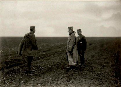KAISER KARL im Gespräch mit einen Verwundeten. (BildID 15531597)