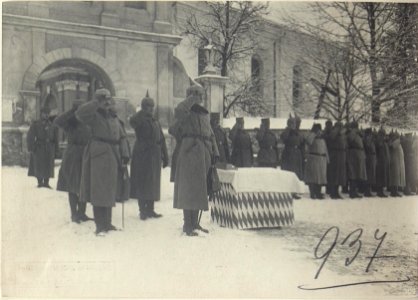 Kaiser Wilhelm II. Geburtstagsfeier 1917 (während der Kaiserhymne). (BildID 15727495)