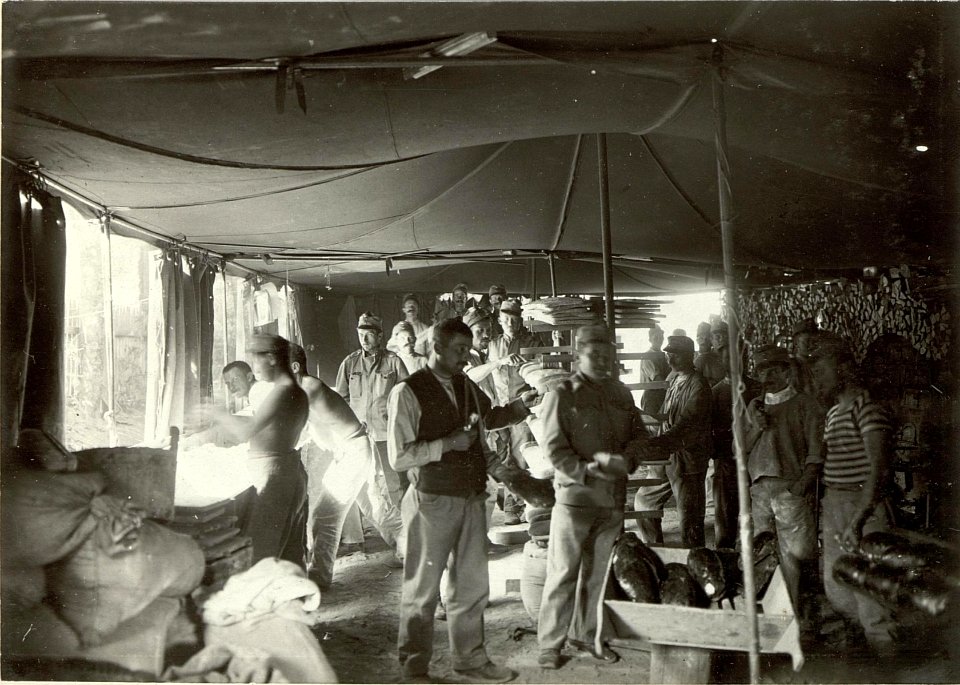K.u.k.Gebirgsfeldbäckerei in Mauthen. Aufgenommen, am13.IX.1915. (BildID 15460286)