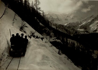K.u.k.Kiesbergbau Großfragant.Rundpanorama von der Rollbahn 1700 m hoch. (BildID 15466853)