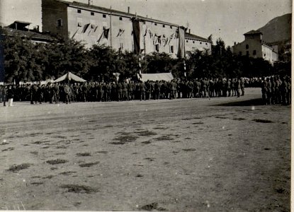 Kaiserfeier, Gottesdienst auf der Piazza d'Armi in Trient (BildID 15627972)