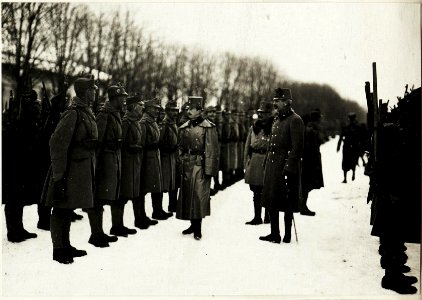 Kaiser Karl I,, Besuch in Tirol, Inspizierung der Truppe in Pergine (BildID 15415274)