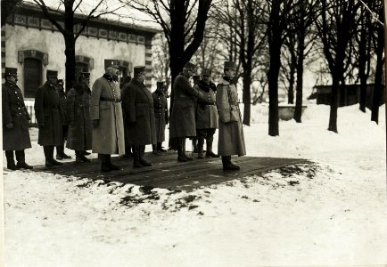 Kaiser Karl I,, Besuch in Tirol, Inspizierung der Truppe in Pergine (BildID 15415330)