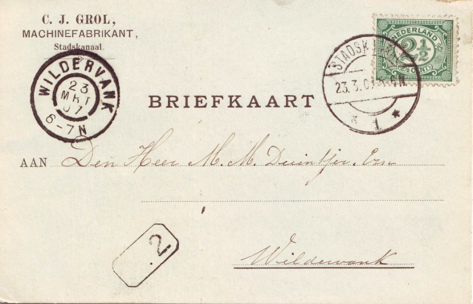 Kaart Stadskanaal-Wildervank