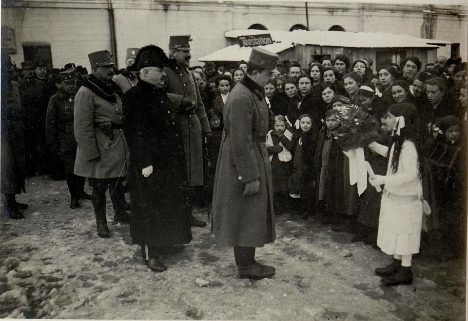 Kaiser Karl I. besucht Calliano, 16.1.1917 (BildID 15549551)