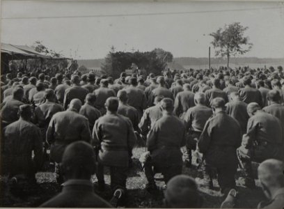 Kaisermesse am 18. August 1916 beim Kommando der 25. Infanteriedivision (BildID 15445865)