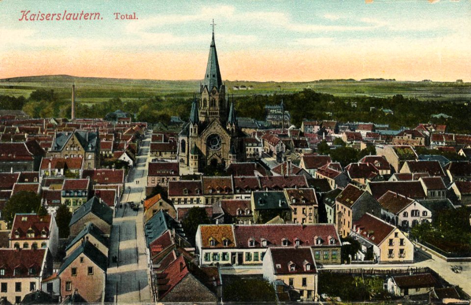 Kaiserslautern, Rheinland-Pfalz - Stadtansicht (Zeno Ansichtskarten)