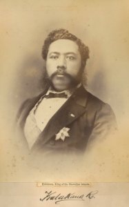 Kalakaua, photograph by Menzies Dickson (Bonhams)