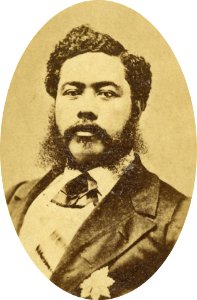 Kalakaua, photograph by Menzies Dickson (22614274, oval crop)