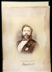 Kalakaua, photograph by Menzies Dickson, PBA Galleries