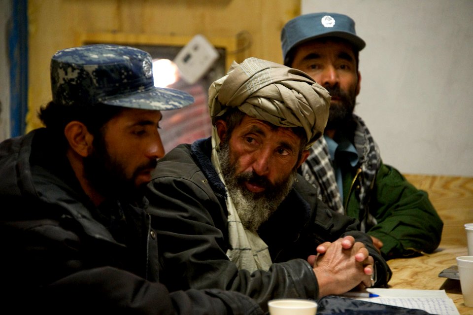 Kahs Uruzgan district leaders conduct security shura 120305-N-JC271-013