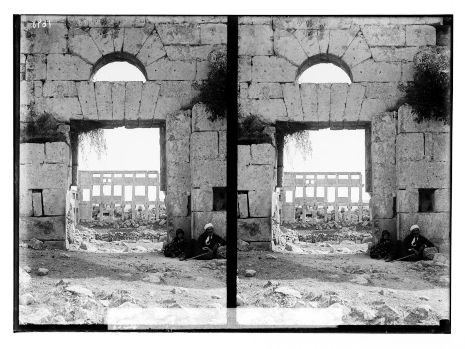 Kalat Siman. Looking from church through old doorway to monastery LOC matpc.02180