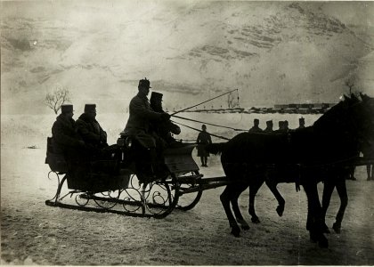 Kaiser Karl I., Besuch in Calliano, Fahrt nach Folgaria. (BildID 15415716)