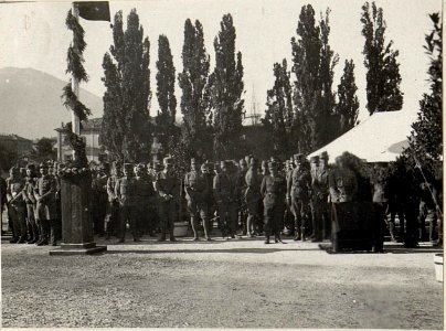 Kaiserfeier, Gottesdienst auf der Piazza d'Armi in Trient (BildID 15627979)