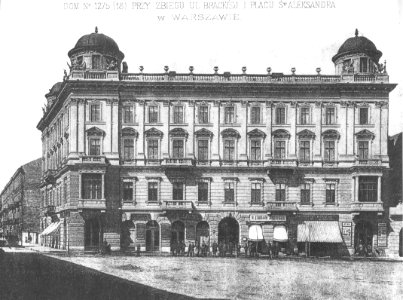 Kamienica Pod Gryfami w Warszawie ok. 1886