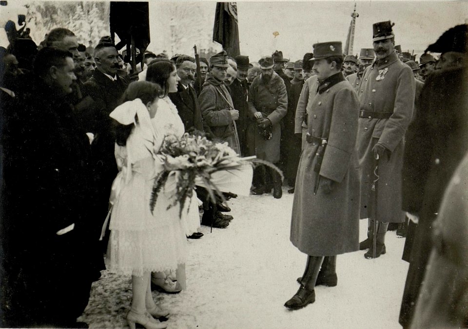 Kaiser Karl I. besucht Trient, 15.1.1917 (BildID 15549516)