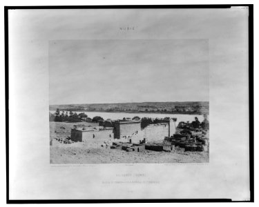 Kalabcheh (Talmis) - ruines du temple - vue laterale de l'ensemble - FT (monogram) Félix Teynard. LCCN2001695362