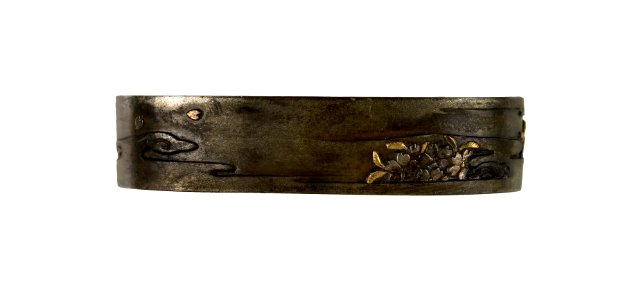 Kano Natsuo - Fuchi with Cherry Blossoms in Clouds - Walters 511102 - Back