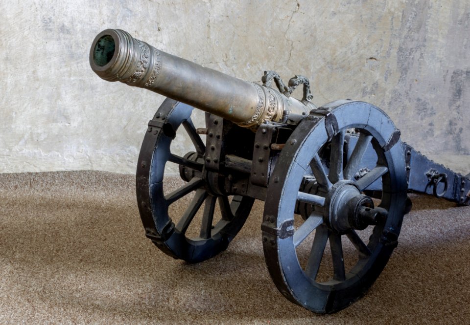 Kanon och lavett, 1650 cirka - Skoklosters slott - 108918