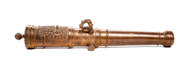 Kanonrör med delfinhandtag, 1670 - Livrustkammaren - 108621