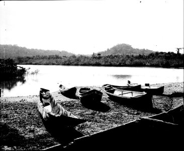 Kanoter i Panama 1904. Observera likhet med kunakanoter. Panama C. A., Sydamerika - SMVK - 002400