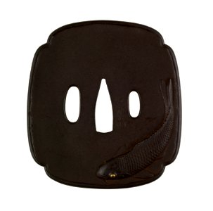 Kano Natsuo - Tsuba with a Carp - Walters 51248