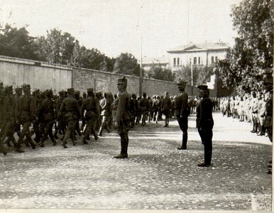 Kaiserfeier, Gottesdienst auf der Piazza d'Armi in Trient (BildID 15628021)