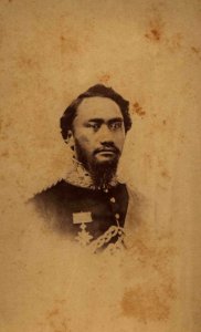 Kamehameha IV, profile, photograph by H. L. Chase, Mission Houses Museum Archives