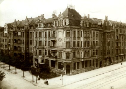 Kaiserliches Postamt IV in der Düppelstraße, Ecke Feldstraße (Kiel 55.603)