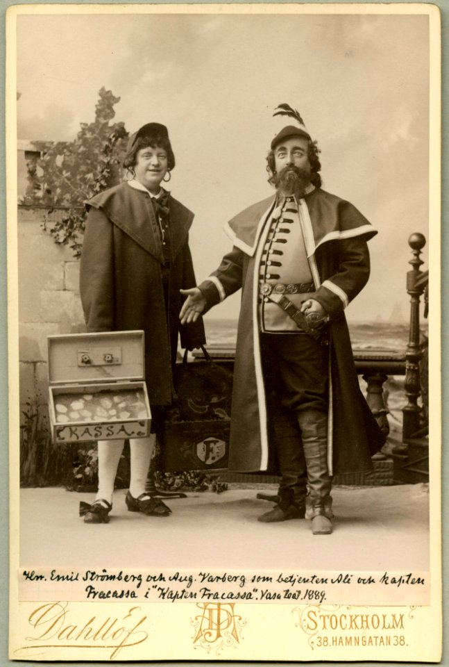 Kapten Fracassa, Vasateatern 1889. Rollporträtt - SMV - H9 178