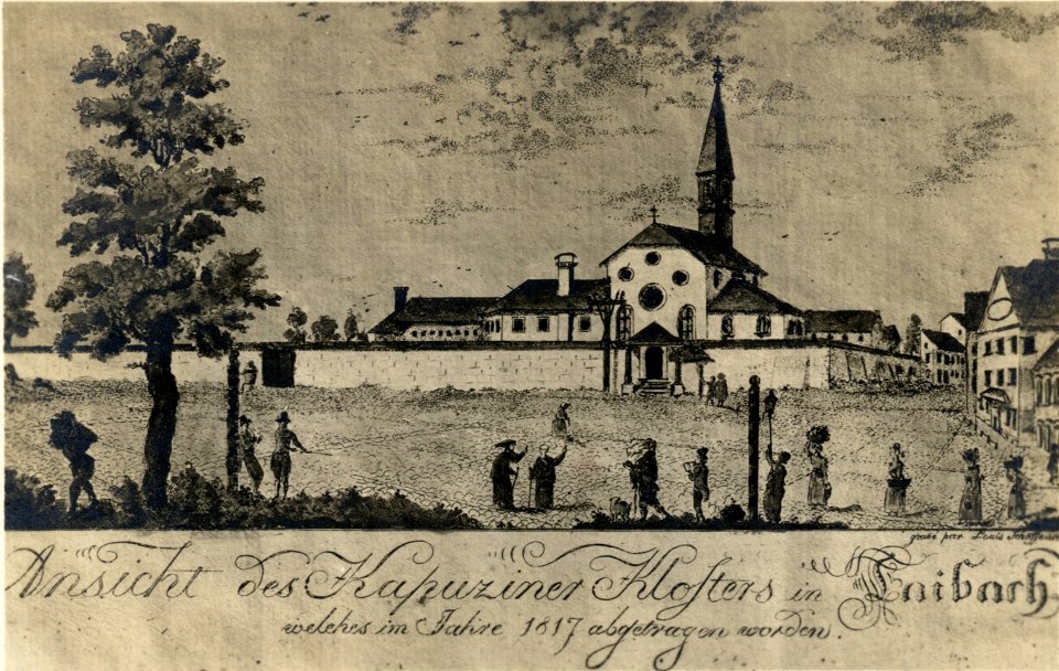 Kapucinski samostan na območju parka Zvezda 1817