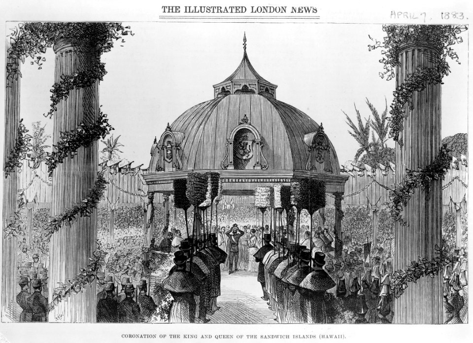 Kalakaua's Coronation from Illustrated London News, 1883