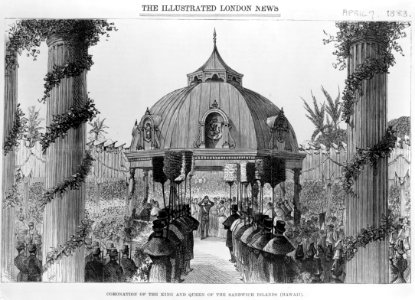 Kalakaua's Coronation from Illustrated London News, 1883
