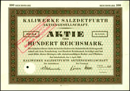 Kaliwerke Salzdetfurth AG 1928 photo