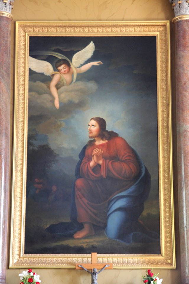 Kangasalan kirkon alttaritaulu, Jeesus Getsemanessa