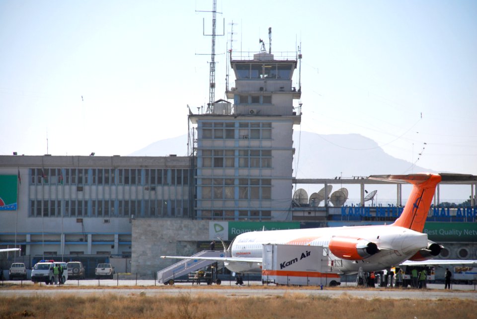 Kam Air at Kabul Airport in 2010