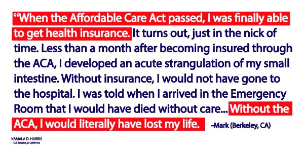 Kamala Harris Last week, @IndivisibleBerk dropped off letters about why we need to defend the ACA.