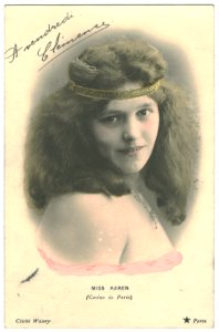 KAREN, Miss Étoile. 650-38. Casino de Paris. Photo Waléry
