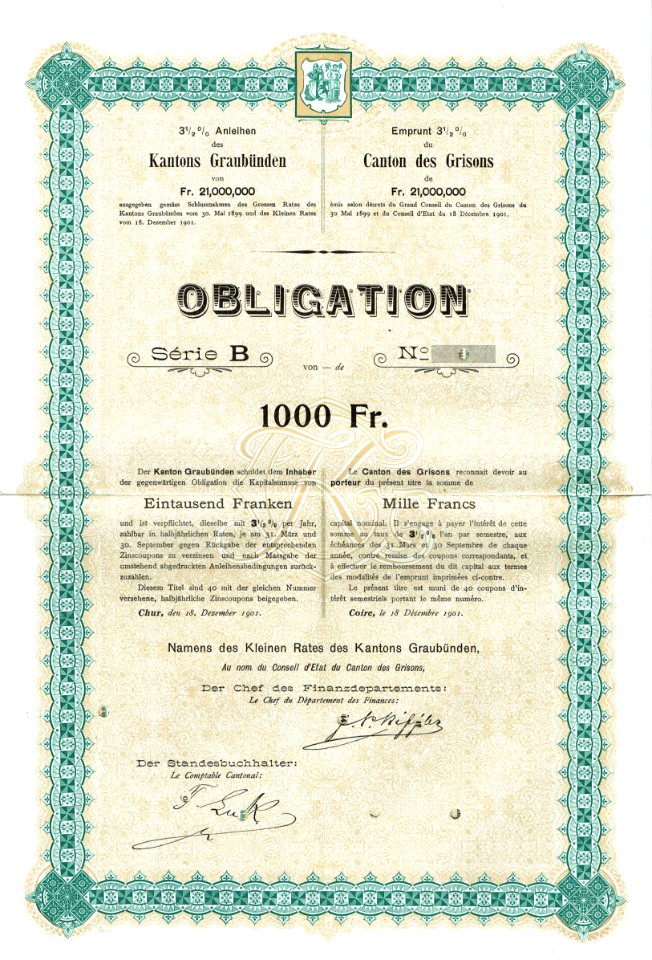 Kanton Graubünden 1901