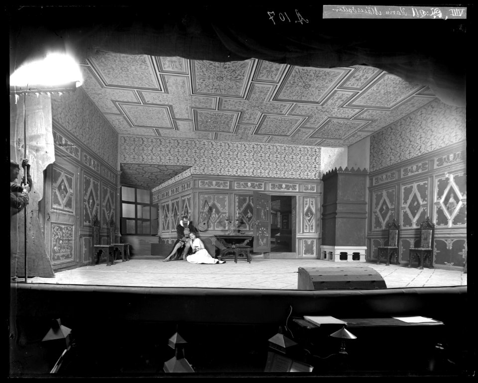 Karin Månsdotter, Dramatiska teatern 1899. Föreställningsbild - SMV - DrT105