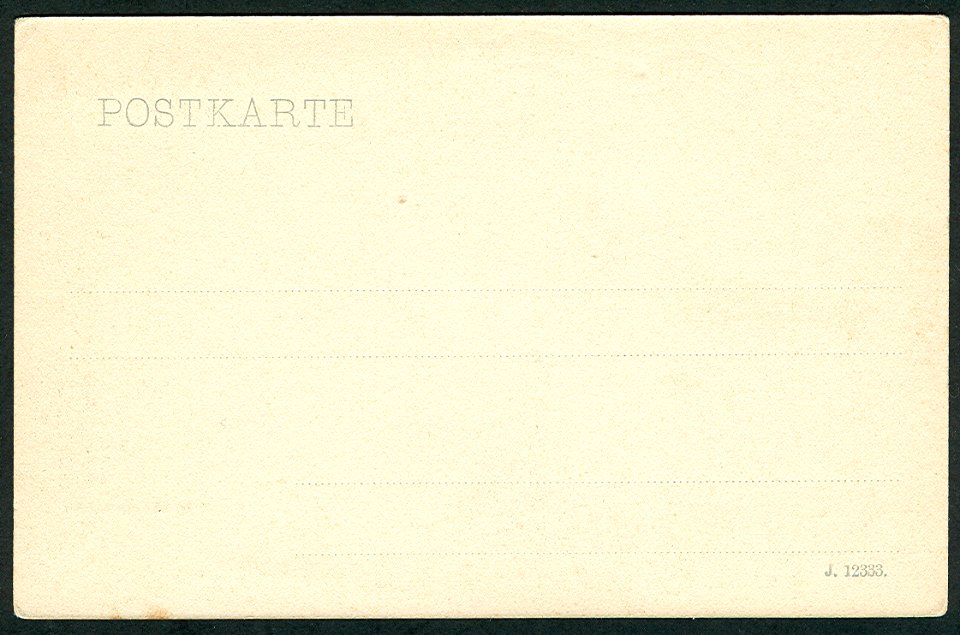Karl F. Wunder PC 0007g. Harz. Der Achtermann. Adressseite