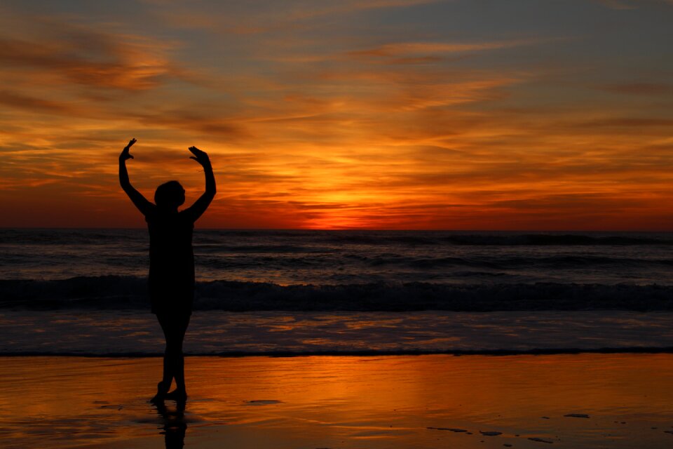 Sunset sea sea sky